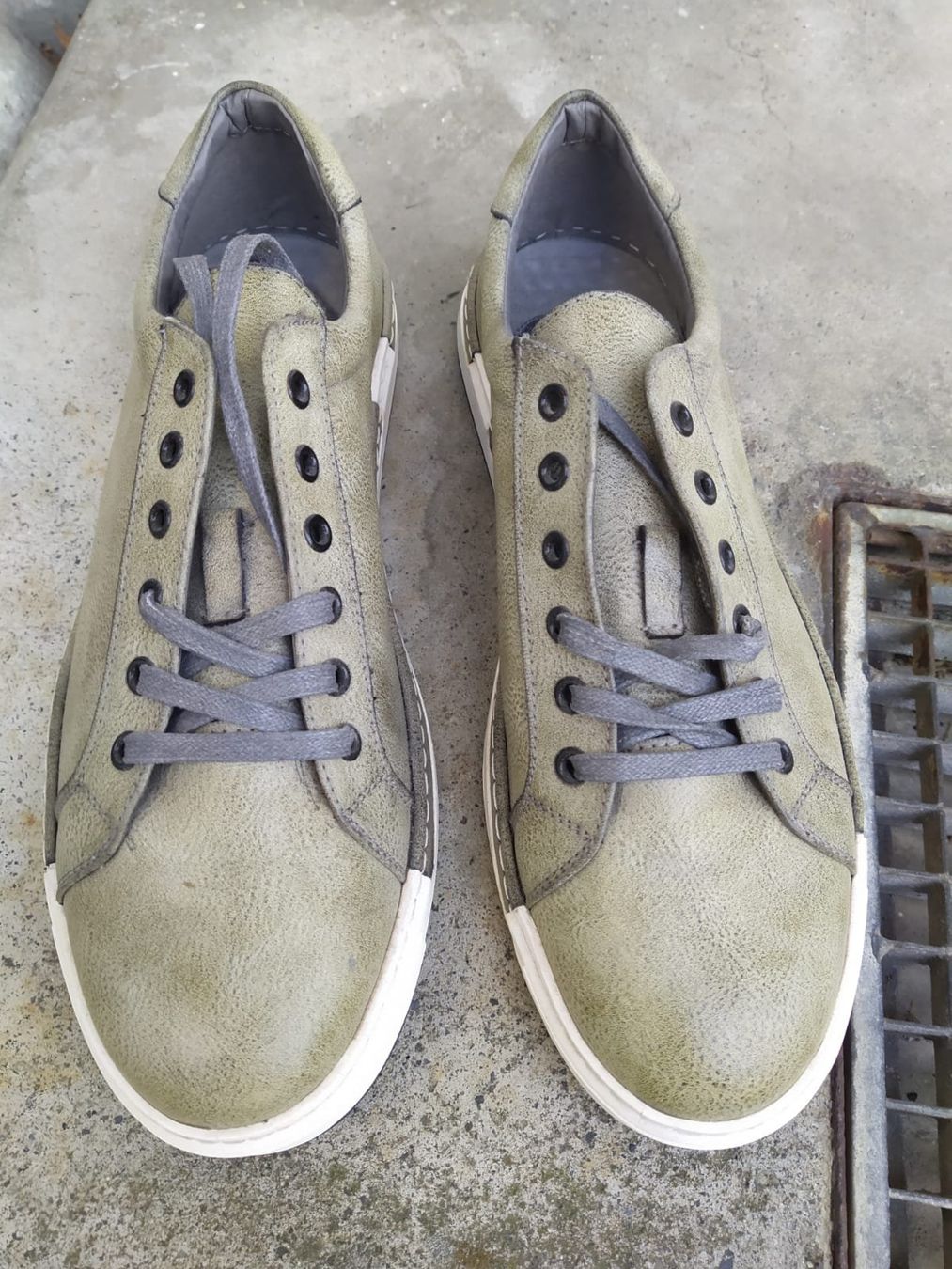 Herrenschuhe: Herren Sneaker Low Schnürschuhe Leder GR. 47 – Neu (gemäss Beschreibung) aus Koppigen von connect1 1