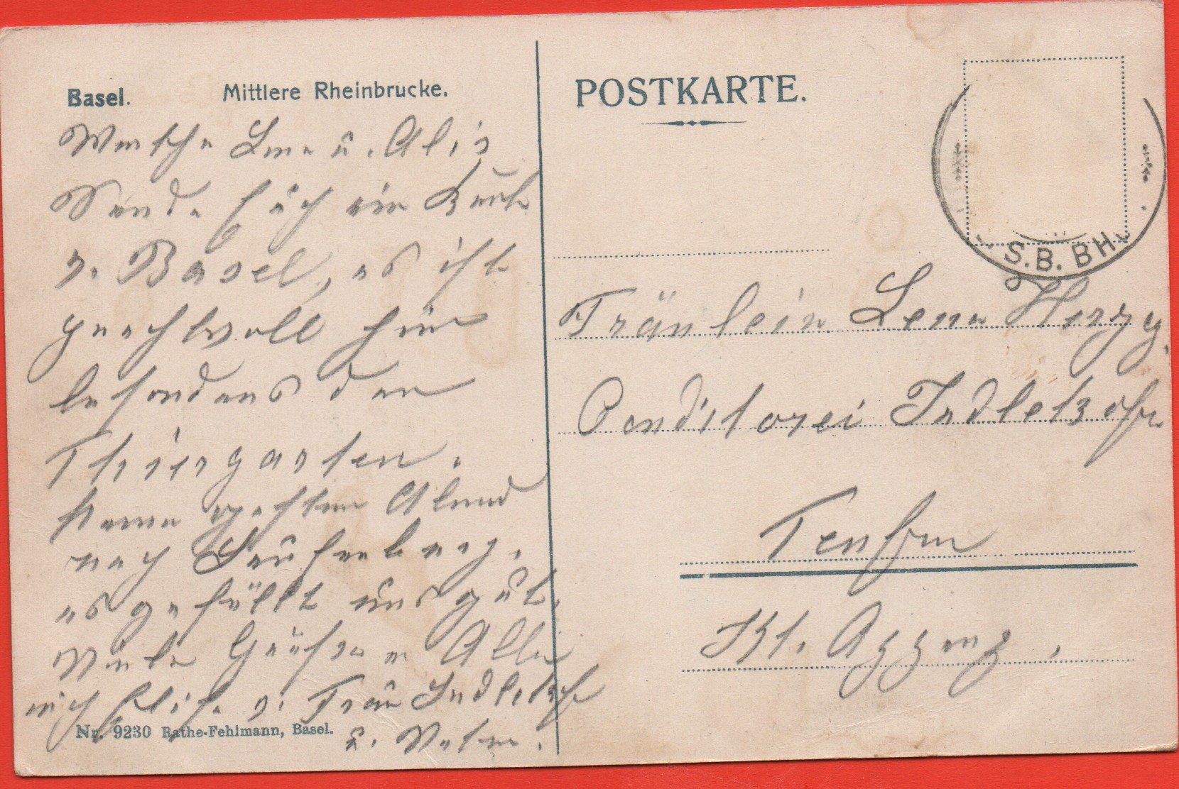 Cartoline postali: BASEL Mittlere Rheinbrücke - Tram – Usato da Jona venduto da philajona 1
