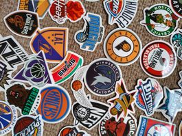 NBA Basketball Sticker Set