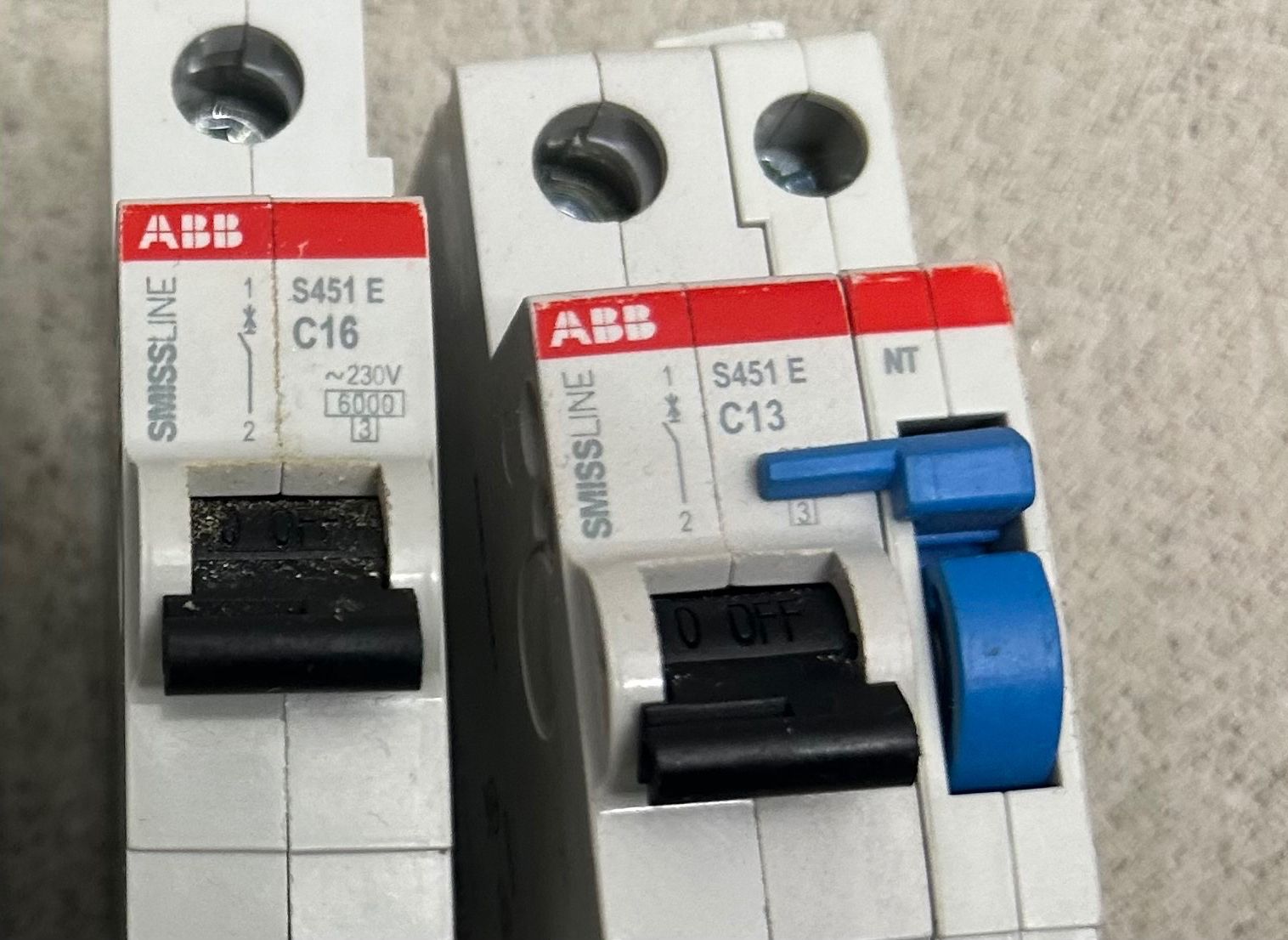 ABB Interruttori: Schutzschalter Set 8X ABB – Usato da Zürich venduto da mig_9sbl 1