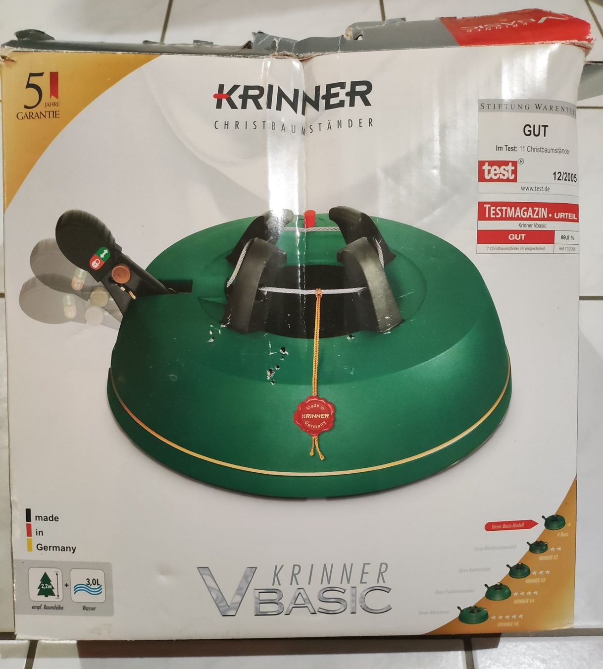 Krinner Basi per albero di Natale: Christbaumständer Krinner VBasic – Usato da Schlatt TG venduto da Andis3