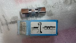 Raccord de tuyau en laiton chromé, neuf, D10-D12.