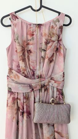 Cockteilkleid  klassisches Kleid mit Clutch