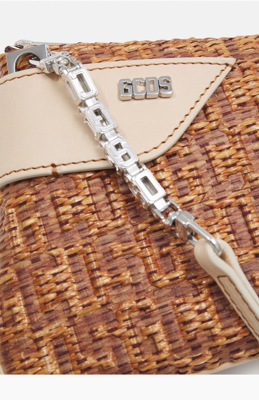 Borse da donna: GCDS COMMA NOTTE Monogramm Bag Brown – Usato da Klingnau venduto da Vdado 3