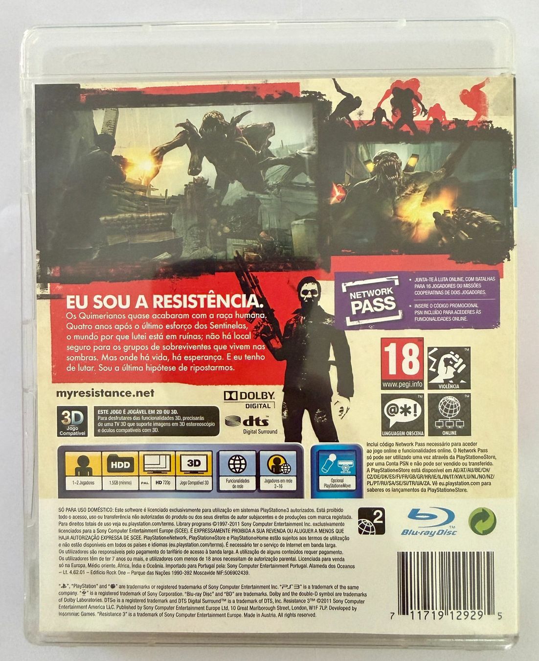 Spiele: Resistance 3 - PS3 - Playstation 3 – Gebraucht aus Höri von PSMarinho 3
