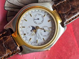 331 Certina DS Triple Date Mondphasen Gold / SS