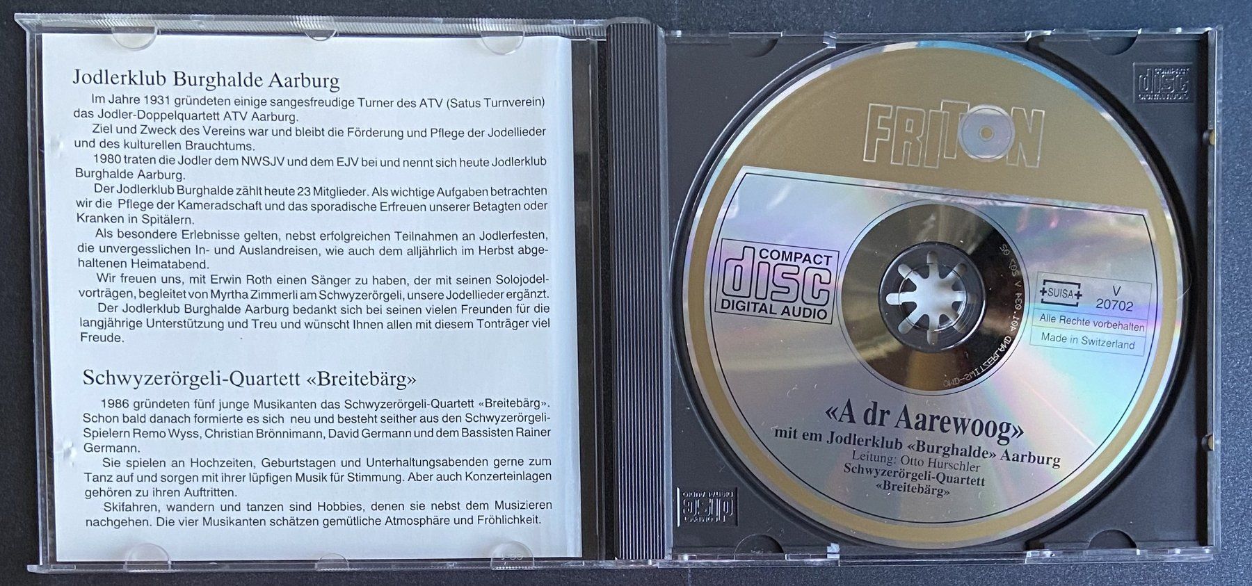 CD: 2  CD  Schweizer Folklore Jodlerklub – Usato da Böckten venduto da Hansi36 4