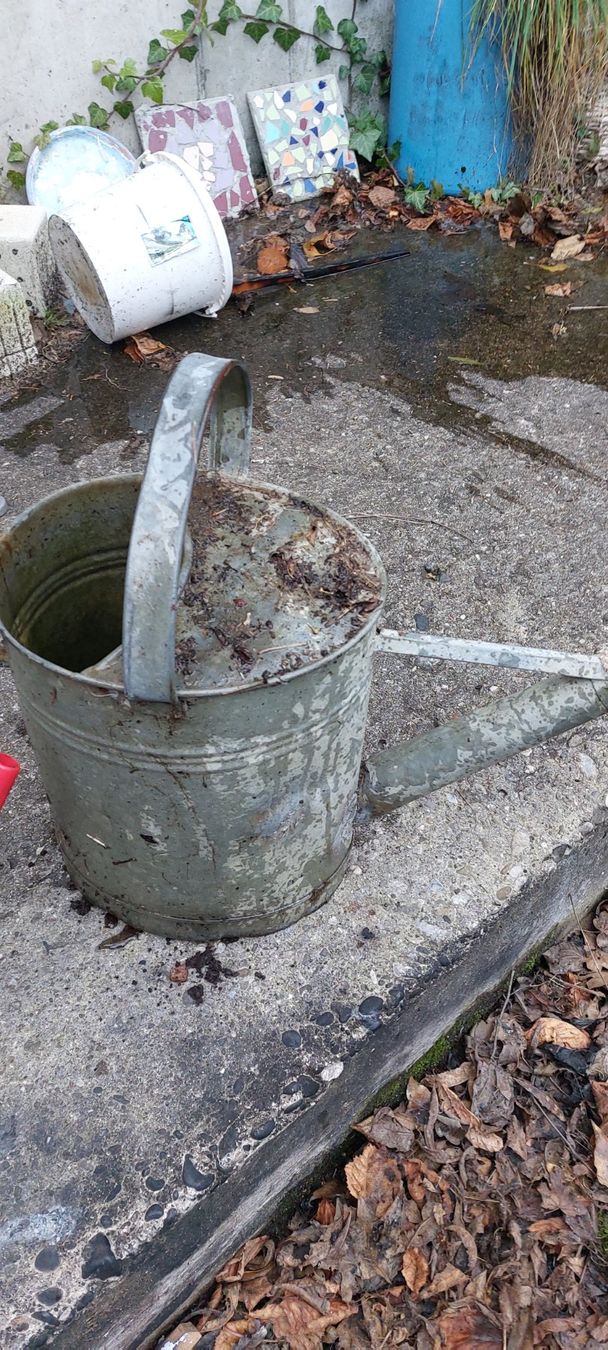 Annaffiatura & Irrigazione: Vintage Giesskanne, Zink, – Usato da Brislach venduto da ericCH