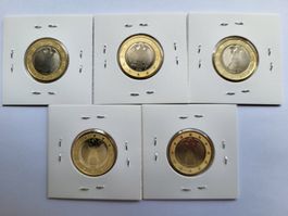 1€ 2008 Stgl A-D-F-G-J