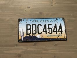 Vintage Dekoschild Arizona USA, Retro Look Blechschild