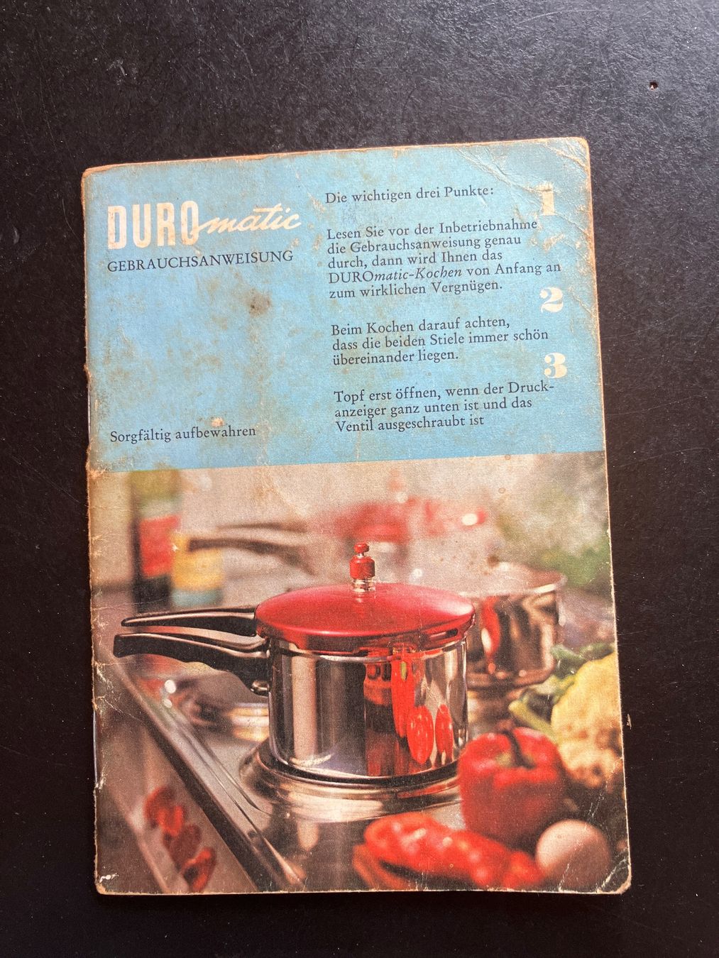 Documenti: Duromatic Gebrauchsanweisung 60er Jahre – Usato da Wangen ZH venduto da day01