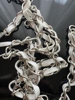 Mobile Hülle Kette silber geflochten