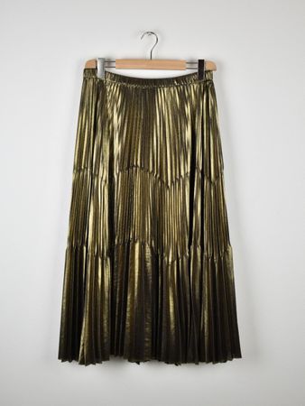 Luisa Spagnoli Rock Gr.L, gold metallic, neuwertig