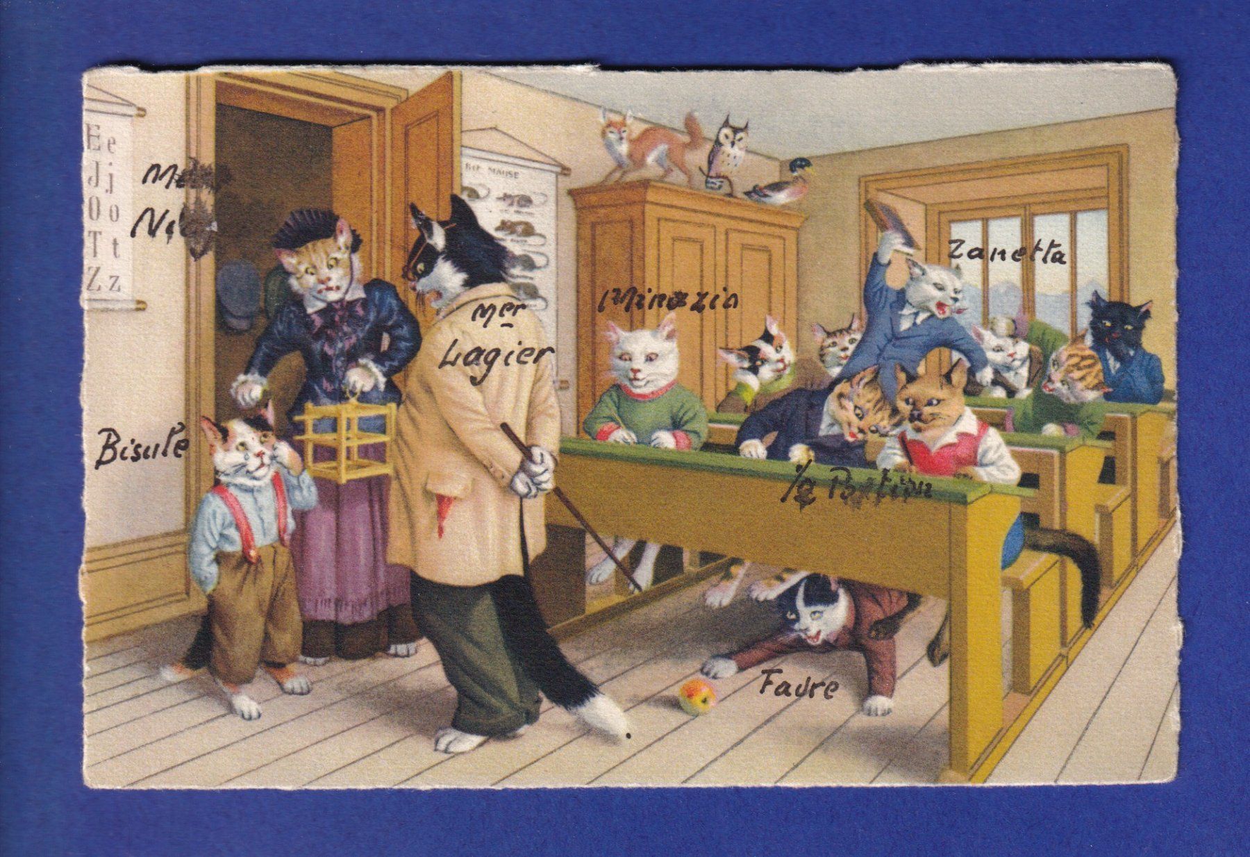 Ansichtskarten: CHAT - Chats humanisés – Gebraucht aus Pully von nicecards-shop
