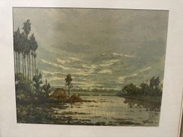 Anton Widjaja Antikes Aquarell