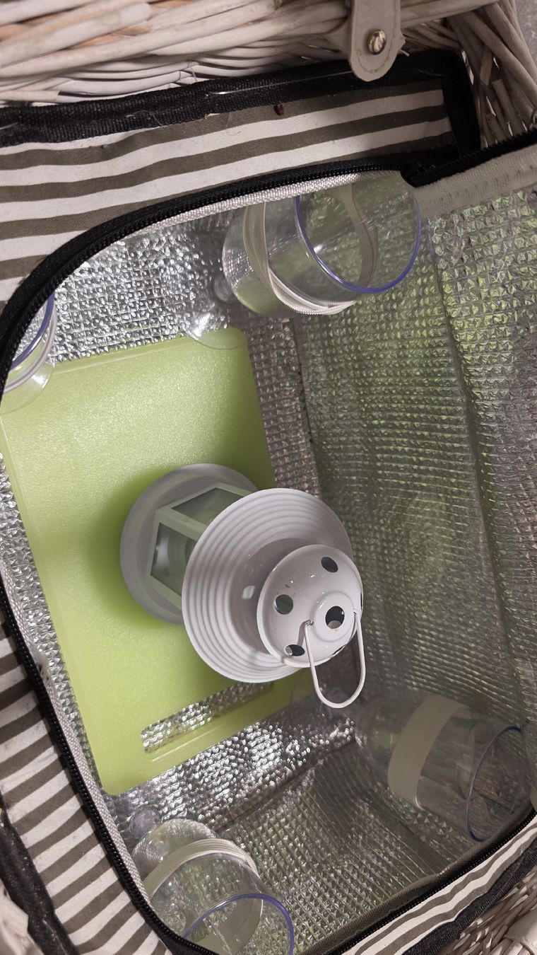 Altro per la casa: Picknickkorb Weidenkorb weiss mit Zubehör. – Usato da Uetendorf venduto da spreuli22 4