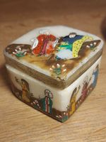 Antike Schmuckschatulle aus Alabaster, Handbemalt!