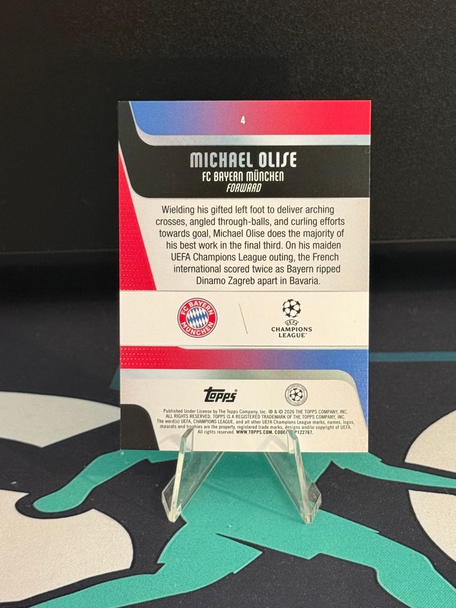 Topps Carte collezionabili: Topps Flagship Michael Olise Aqua Parallel 1:500 Packs SSP – Nuovo (secondo la descrizione) da Solothurn venduto da soccercards.ch 1