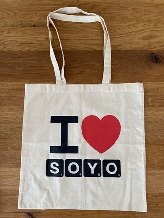 I Love Soyo Tasche, Stofftasche, Jutebeutel, 40cmx40cm
