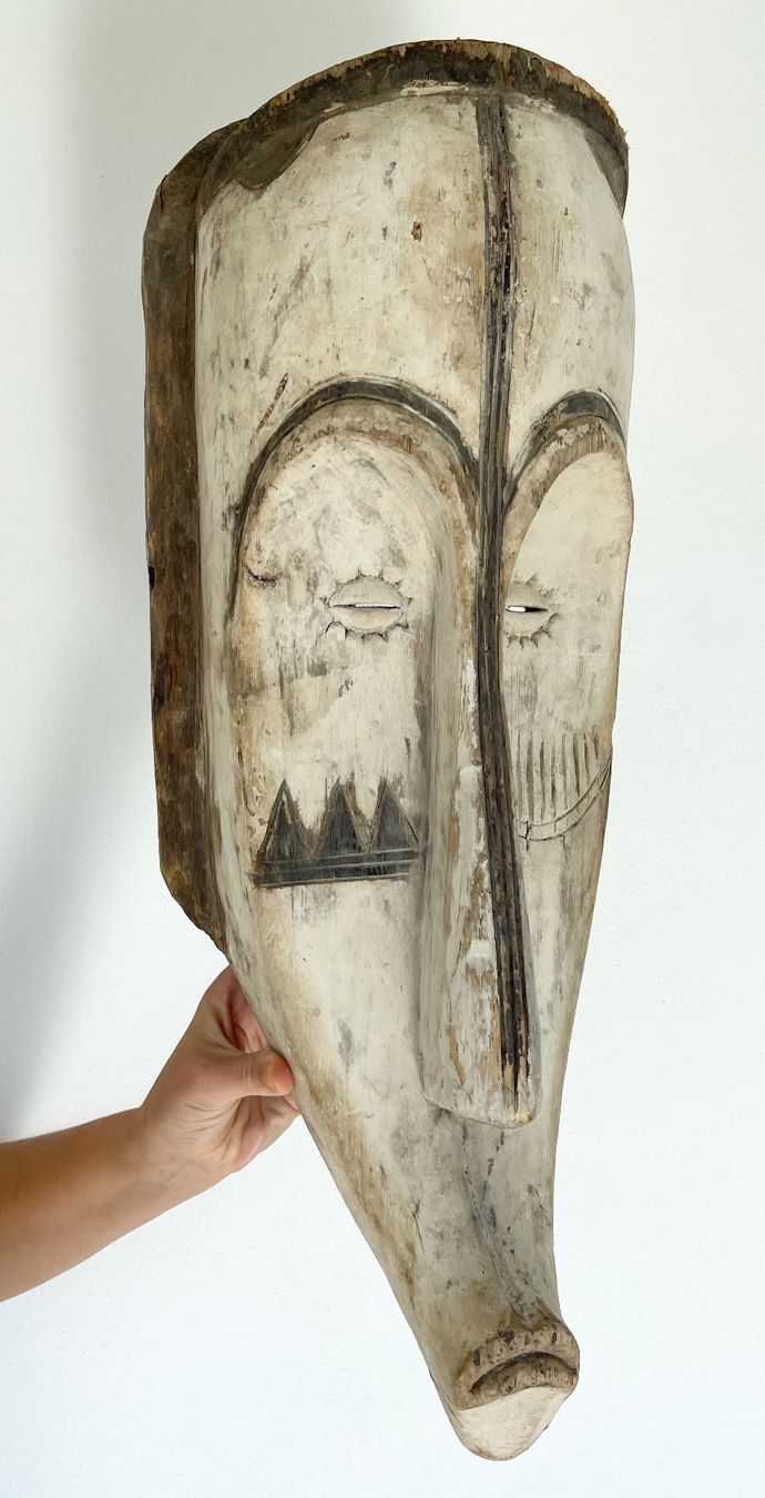 Skulpturen & Statuen: XXL alte Fang Maske Gabun Höhe 63 cm Top Stück – Gebraucht aus Rüthi (Rheintal) von Kunsthaus777 7