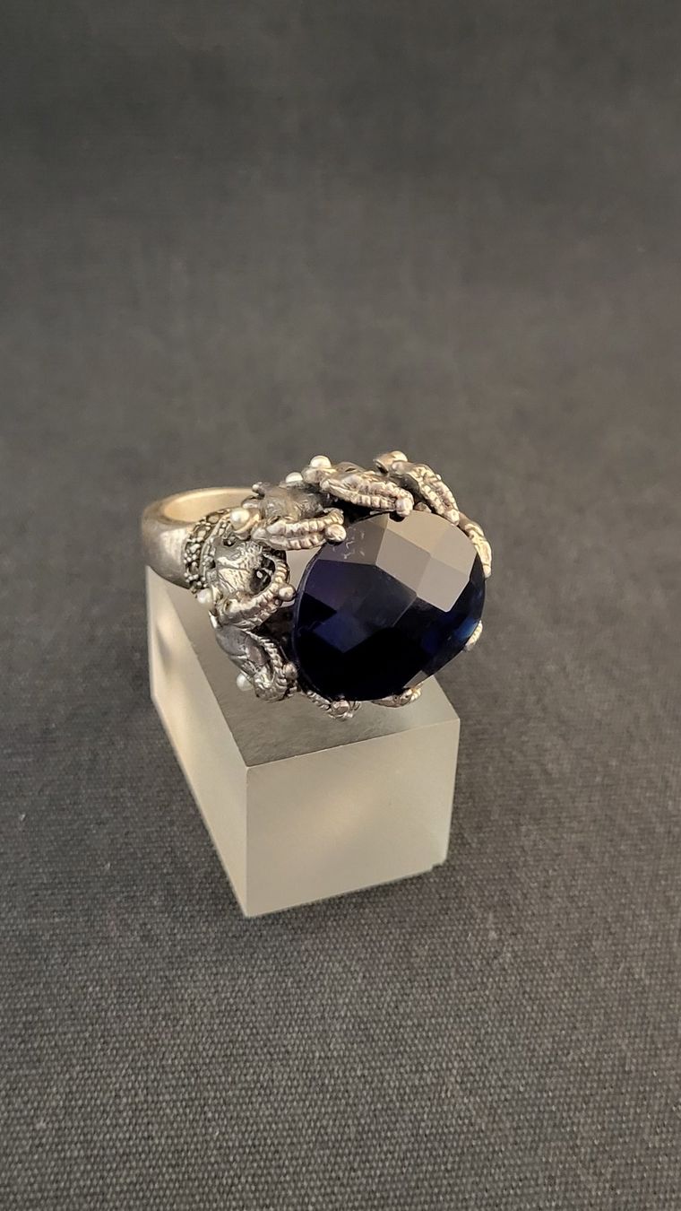Ringe: Mega Designerring mit Steinböcken – Gebraucht aus Basel von spinne02 5