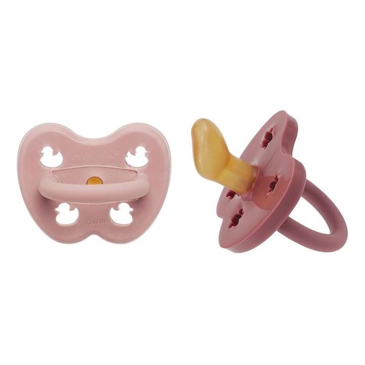 Nuggis & Nuggiketten: Hevea 2 Schnuller 3-36 Monate orthodontic blush&rose – Neu und originalverpackt aus Giffers von Yesworld