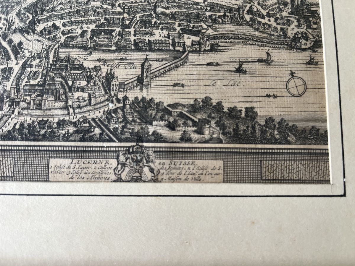 Incisioni: Stich Stadtplan Luzern – Usato da Kriens venduto da burnauc 1