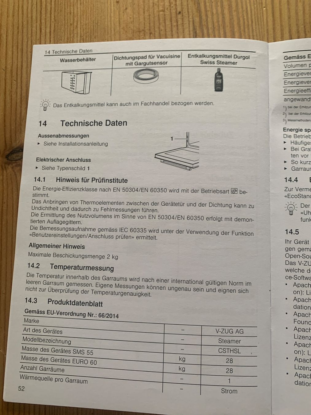 V-Zug Elettrodomestici da cucina: V-ZUG Combi-Steamer HSL – Usato da Amriswil venduto da rah_hd2j 4