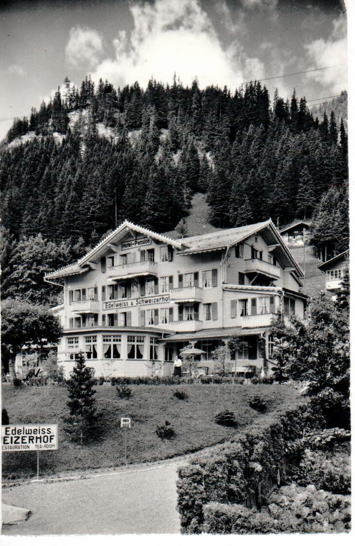 Cartoline postali: Hotel Edelweiss-Schweizerhof Adelboden – Usato da Wolhusen venduto da Curver9