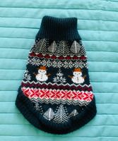 Adorable pull motifs hiver col roulé pour chihuahua york t.S