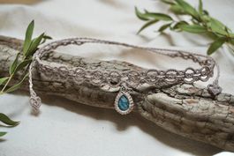 Einzelstück - Makramee Choker-Halskette