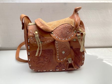Wunderschöne Vintage Saddle Horse Tasche,seltene Gelegenheit