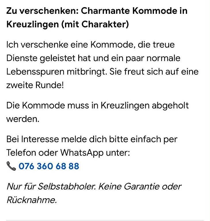 Schränke: Schubladenschrank – Gebraucht aus Bottighofen von Jcdm58 1