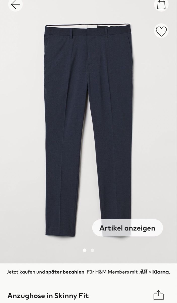 H&M Pantaloni: Anzughose H&M Gr. 50, Neu – Nuovo (secondo la descrizione) da Möhlin venduto da Halylea