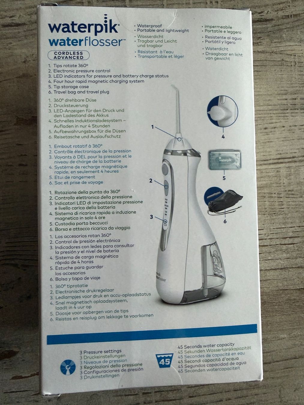 Zahnpflege: Waterpik Munddusche WP-560E Cordless Advanced, Neu – Neu und originalverpackt aus Wolfwil von Inseider12 1