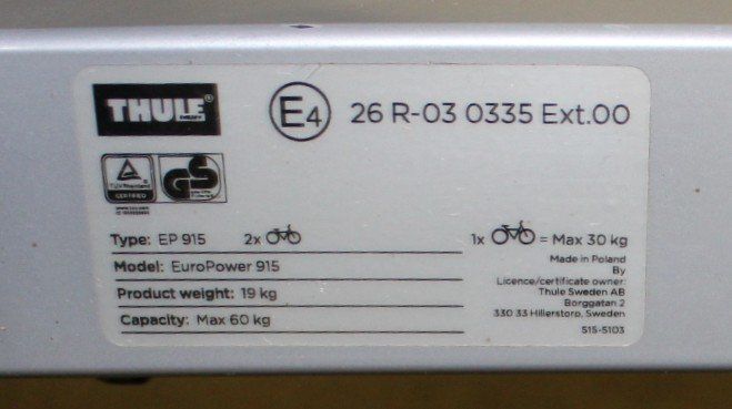 Thule Ersatzteile: Porte-vélos Thule – Gebraucht aus Le Locle von gaf_6r8h 8