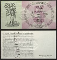 INTERKANTONALE LANDES-LOTTERIE - SPECIMEN 5 Franken 1945 I