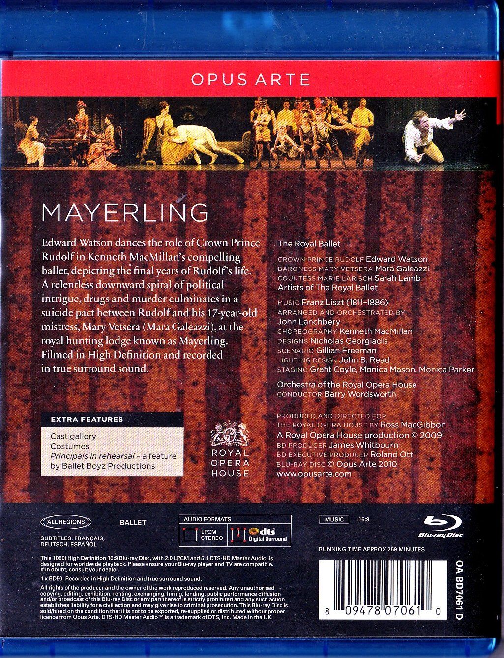 Tutti i DVDs: Ballett Mayerling; Blu-Ray-Disc – Usato da Rubigen venduto da OPERNFREUND 1