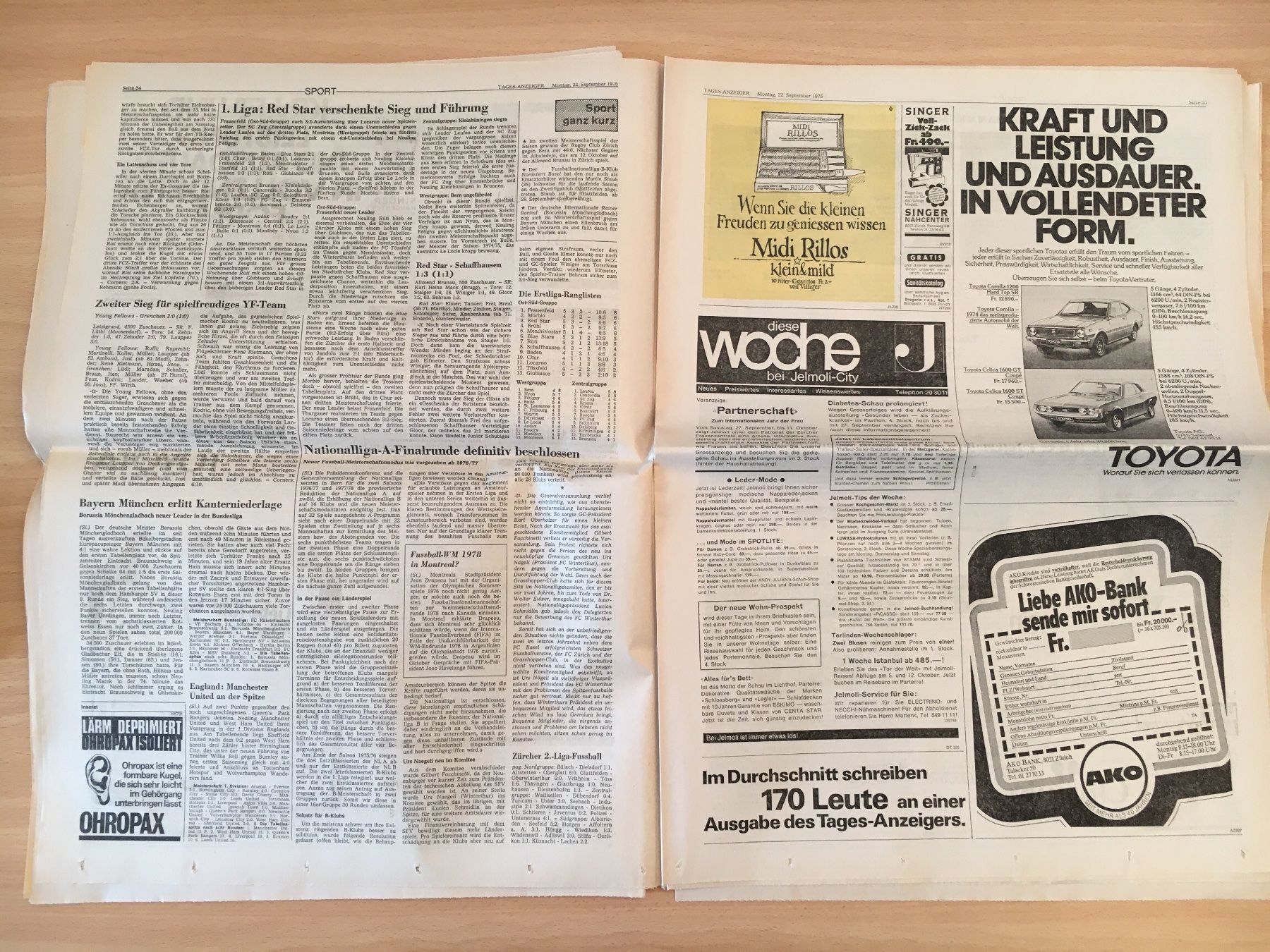 Zeitschriften & Magazine: Tagesanzeiger vom 22. September 1975 – Gebraucht aus Luzern von Jiggy_8898 5