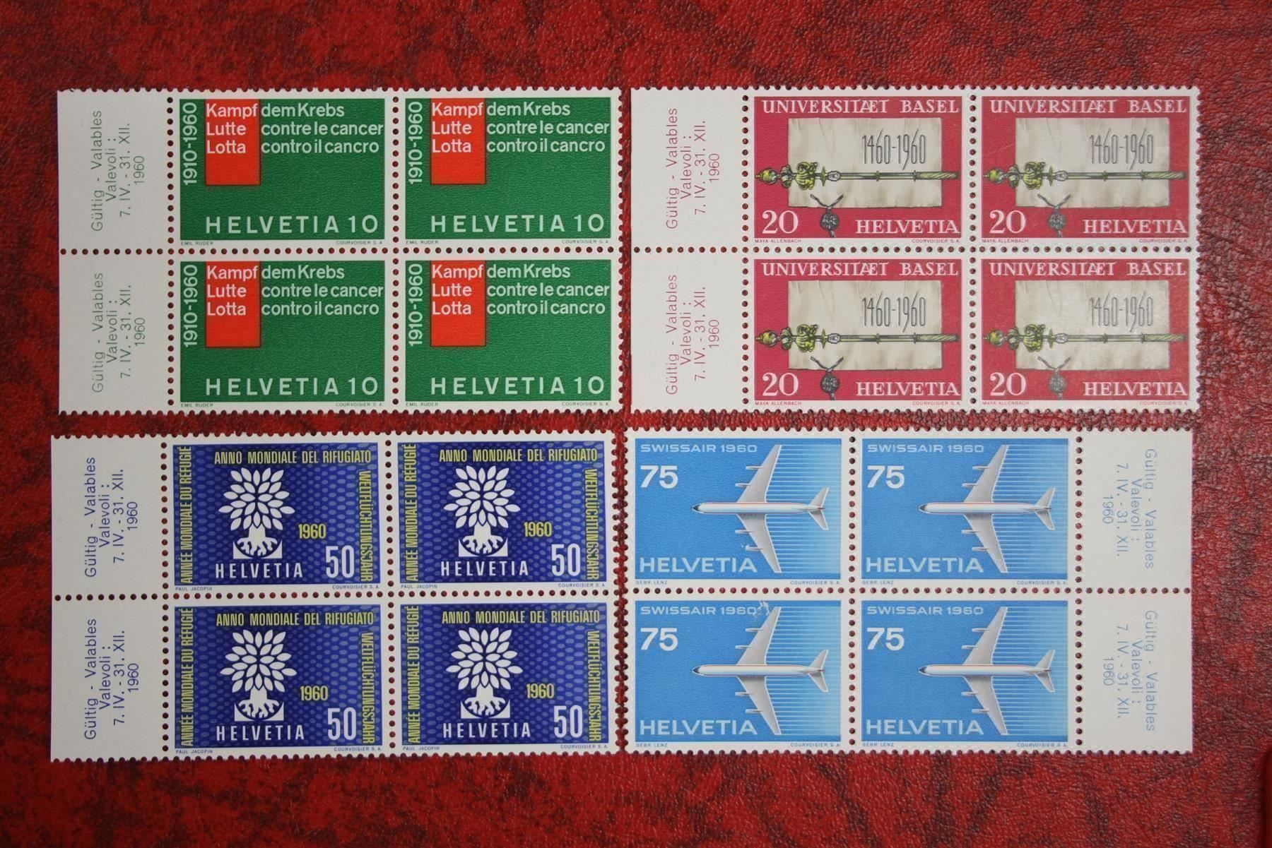 Tous les timbres: 1960: 351-354 4er-Block Pf ** – D'occasion à Deitingen par Lglobi