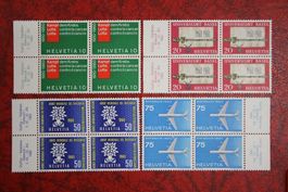 1960: 351-354 4er-Block Pf **