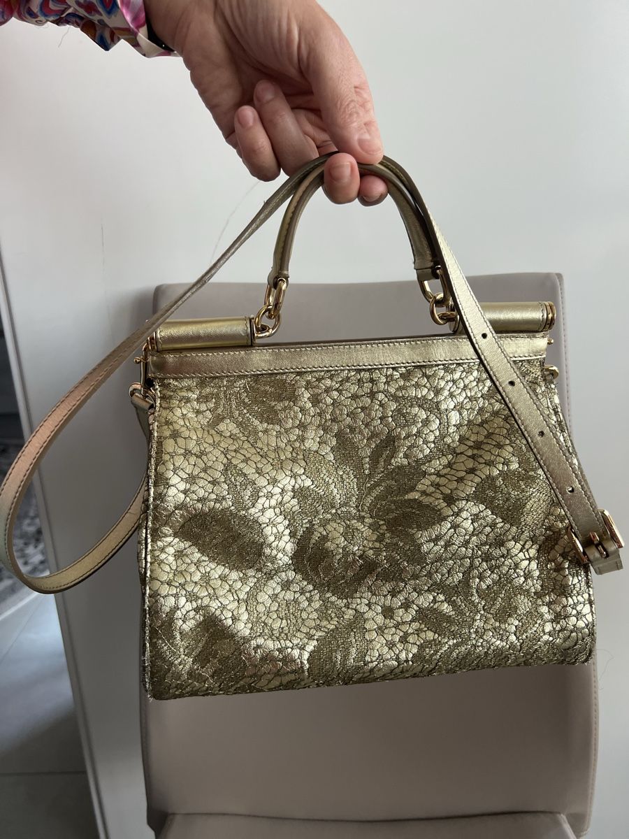 Dolce & Gabbana Taschen für Damen: Dolce and Gabanna Sicily Gold Bag – Gebraucht aus Châtelaine von Veradat 1
