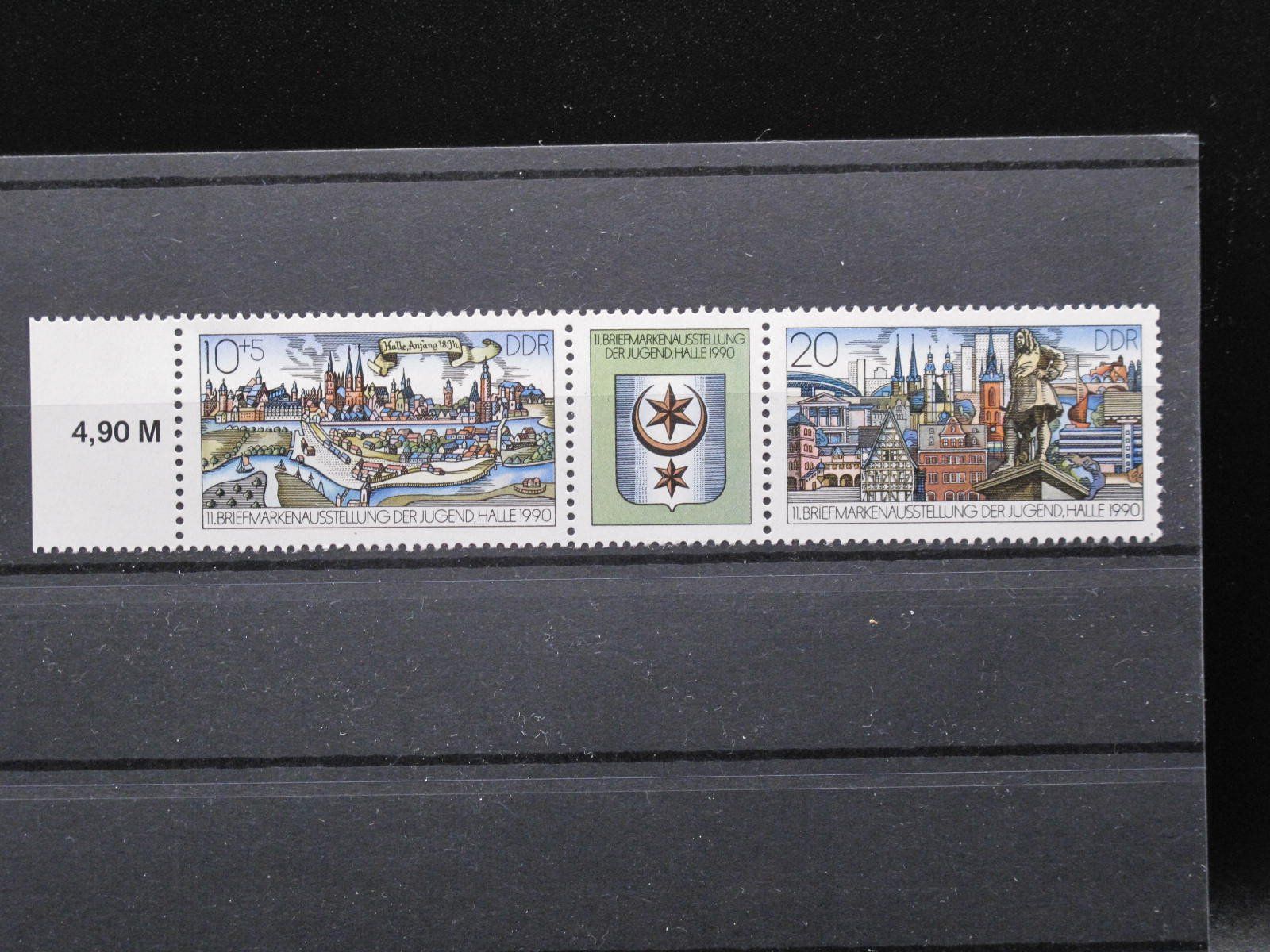 Tutti i francobolli: DDR 1990 Briefmarkenausstellung ** – Usato da Wil SG venduto da fva01