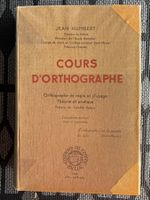 Cours d'Orthographe 1946 Schweiz