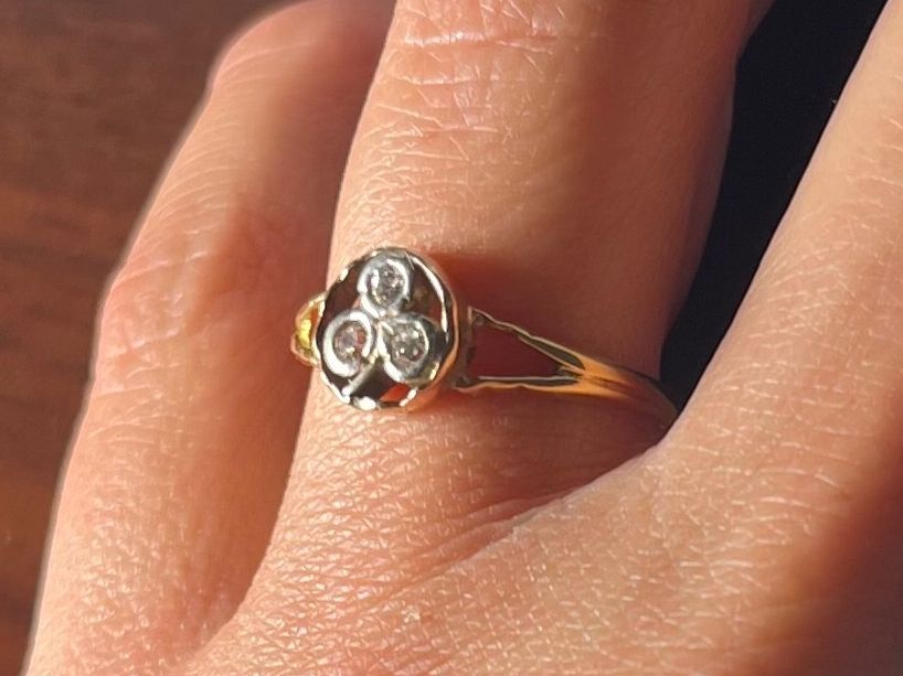 Anelli: 874_Diamantring 1915 - Verlobung – Usato da Bern venduto da simoneheim 1