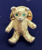 Goldiger Bärli-Anstecker/Pin von Jenny Lane