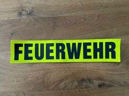Feuerwehr Rückenschild Klett