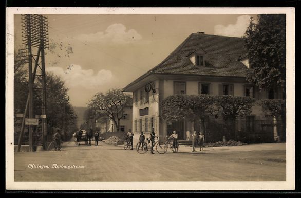 Cartoline postali: Oftringen, Kinder mit Fahrrädern auf de – Usato da Berlin venduto da bartko-reher