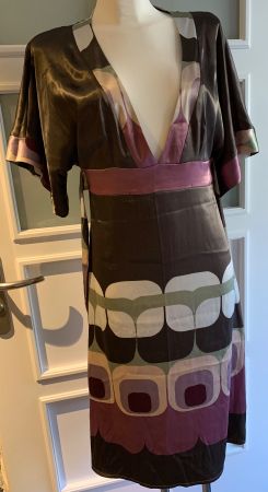 Kaftan Party Abend Strand Kleid Satin Gr.40 M, China Style