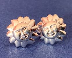 Sonnen Ohrstecker silber! Sun